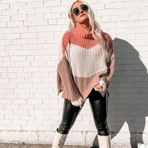 Chenille Turtleneck Sweater